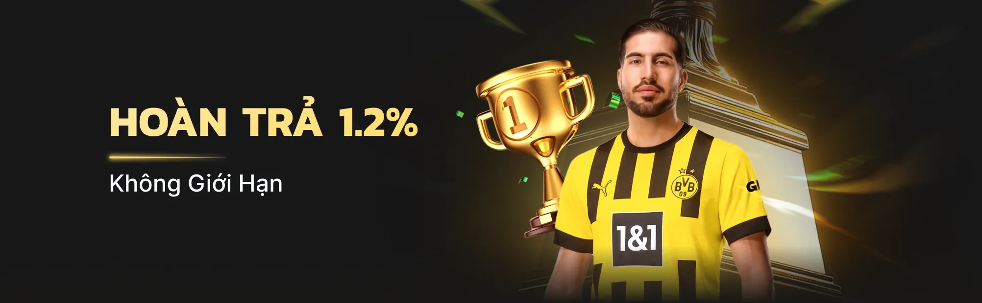 Hình ảnh quảng cáo các chương trình khuyến mãi thể thao độc quyền tại vua88 casino